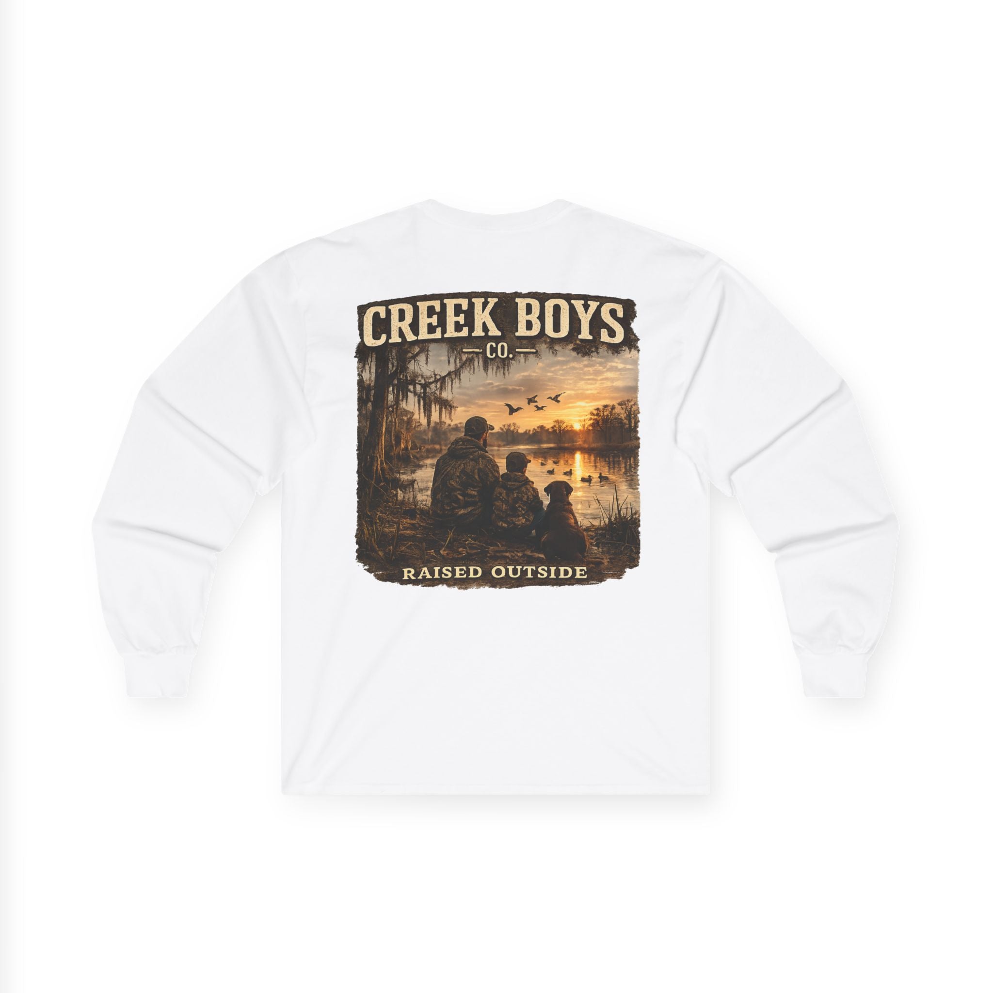 Creek Boys "Raised Outside"“ Duck Camp Long Sleeve Tee