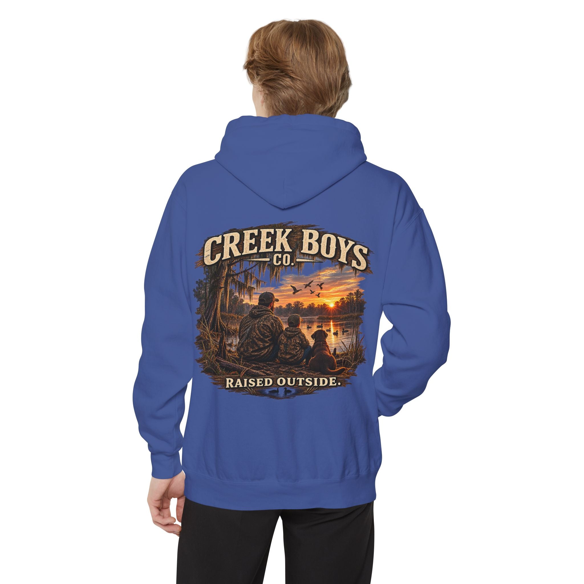 Raised Outside Duck Camp Premium Hoodie