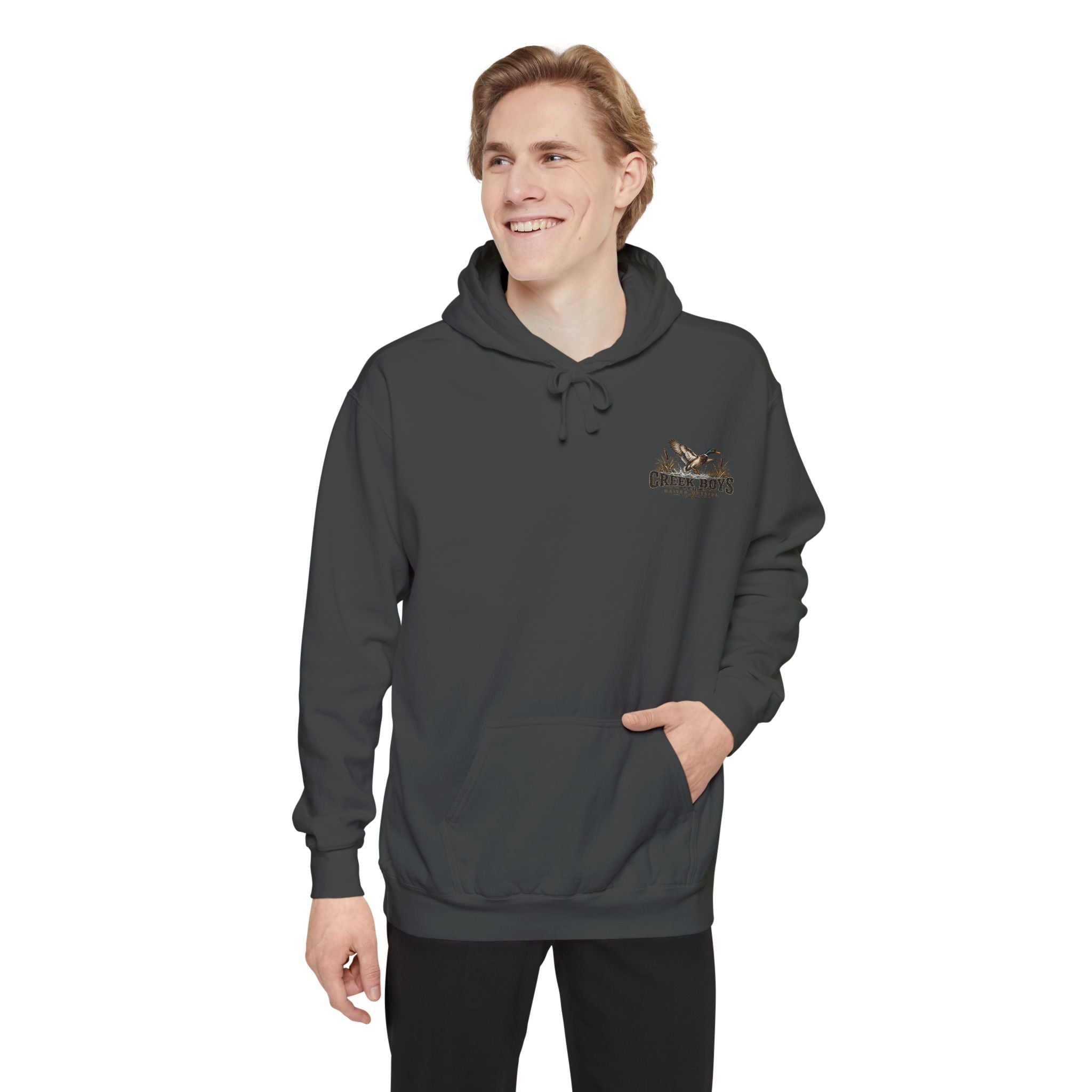 Raised Outside Duck Camp Premium Hoodie