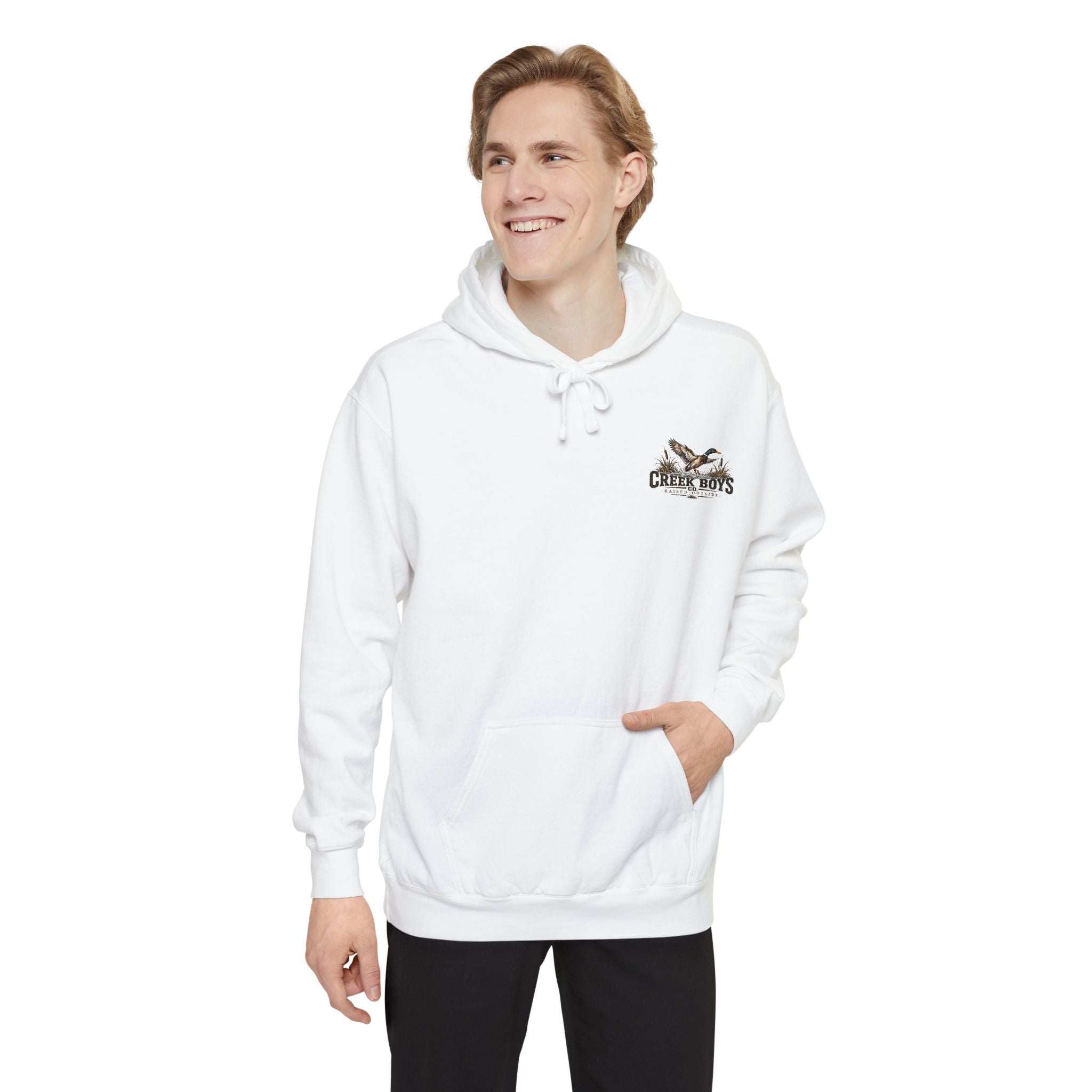 Raised Outside Duck Camp Premium Hoodie