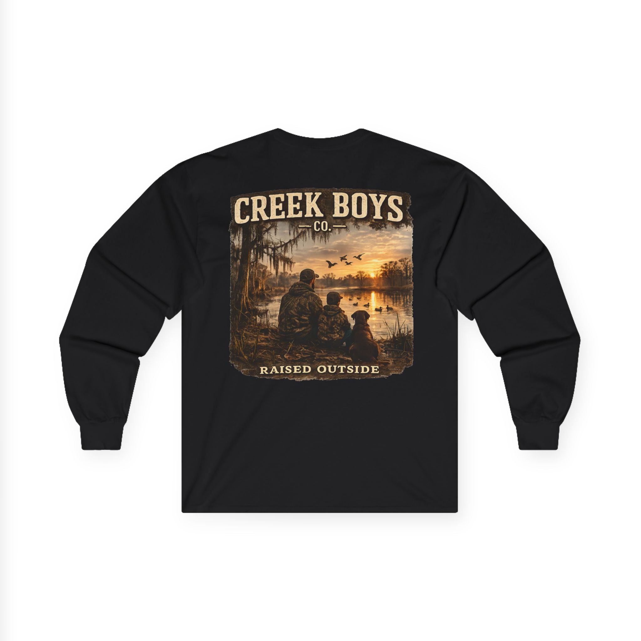 Creek Boys "Raised Outside"“ Duck Camp Long Sleeve Tee