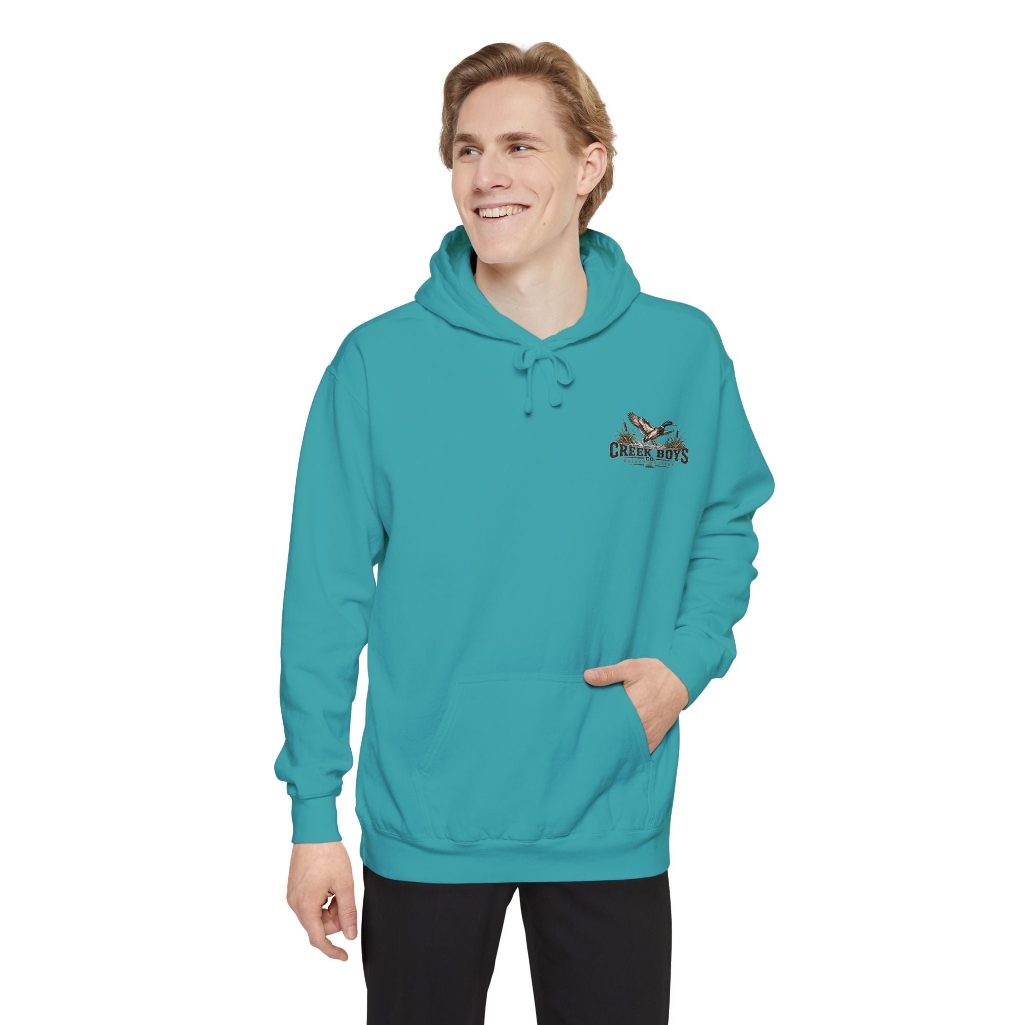 Raised Outside Duck Camp Premium Hoodie