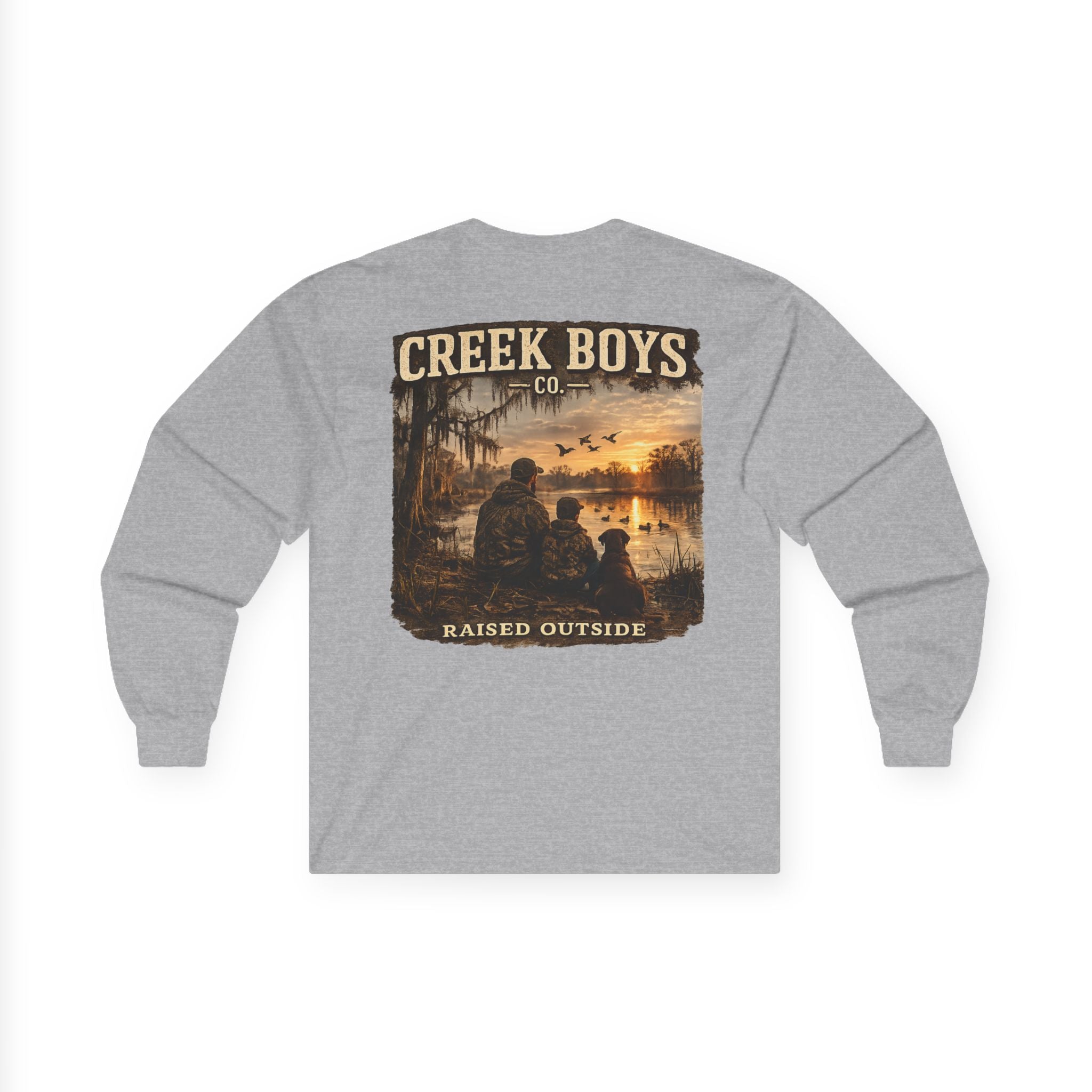 Creek Boys "Raised Outside"“ Duck Camp Long Sleeve Tee
