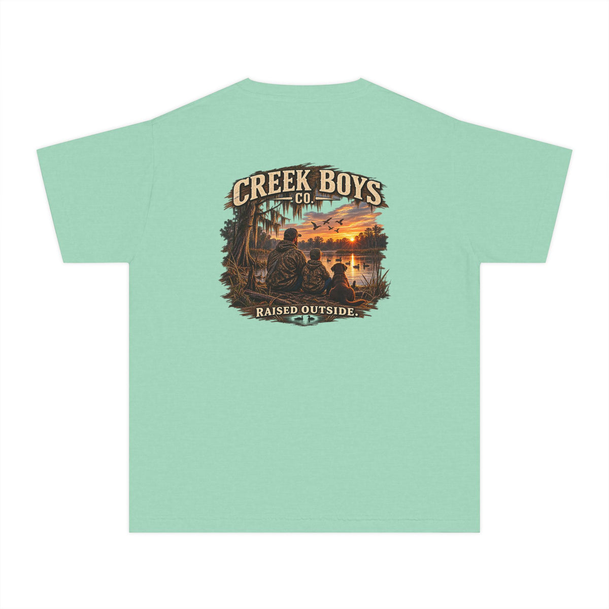 Raised Outside Duck Camp Youth Tee