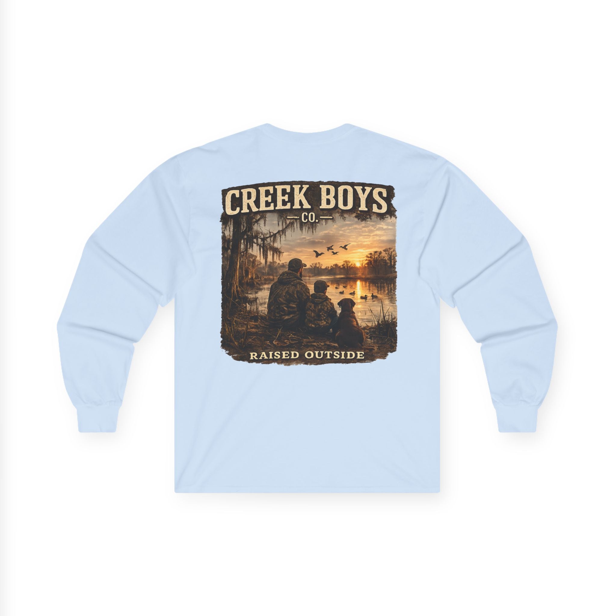 Creek Boys "Raised Outside"“ Duck Camp Long Sleeve Tee