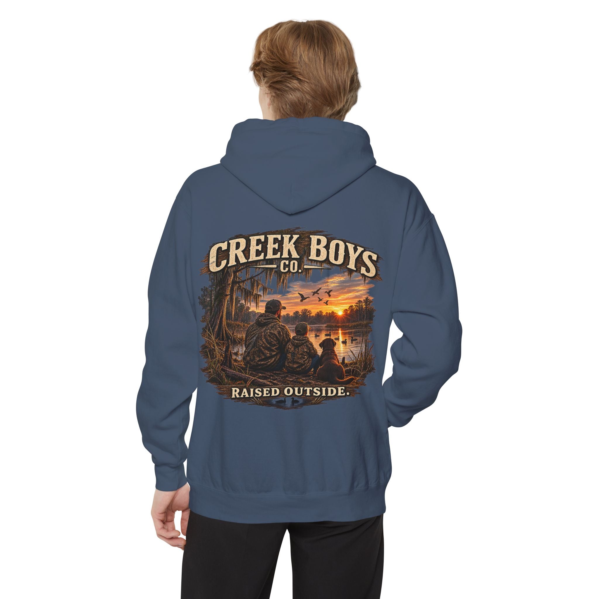 Raised Outside Duck Camp Premium Hoodie